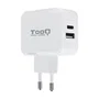 Tooq Cargador de Pared USB 2.0 con Puerto USB-C Blanco